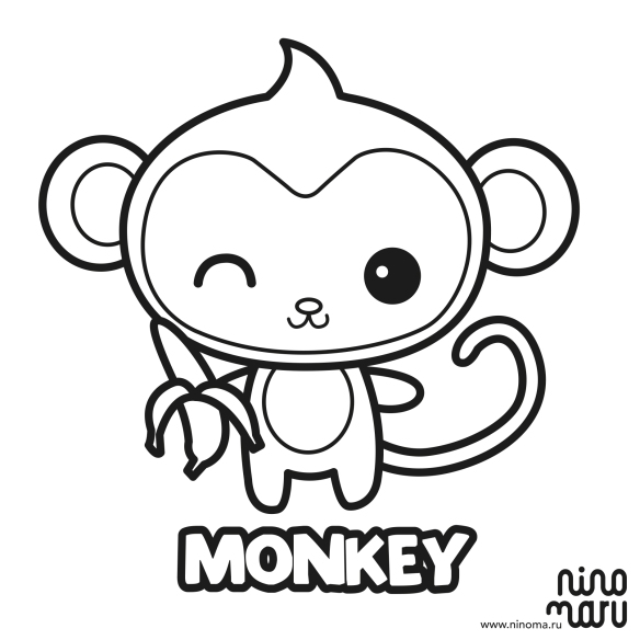 Monkey Dibujo Para Colorear Imagui